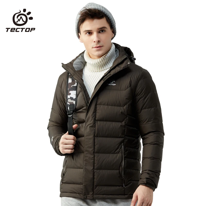 

TECTOP / Autumn Winter Casual Thick Down Jacket Men's Windproof Warm Comfortable Down Jacket