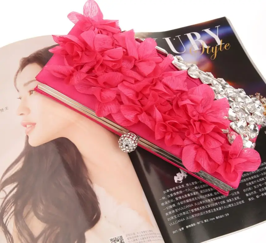 pétala sacos de noite feminino rosa correntes