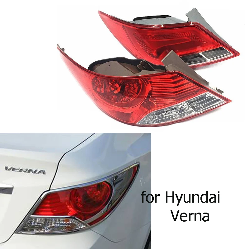 

MZORANGE Rear tail light For Hyundai Verna Auto accessories lamp cover taillight cover trim 1995 ABS Chrome
