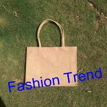 

100pcs/lot free shipping monogrammed burlap tote bags wholesale women handbag shopping bags in stock fashion beach bag