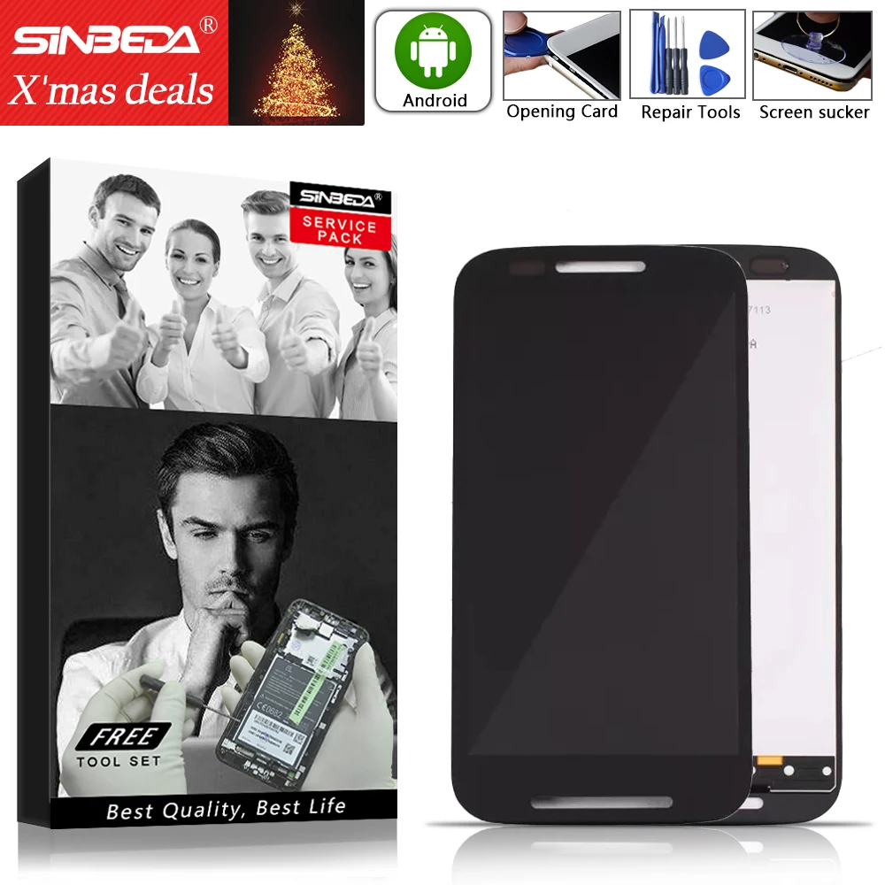 

Sinbeda LCD For MOTO E LCD Display Touch Screen Digitizer Replacement For Motorola MOTO E XT1021 XT1022 XT1025 Tela with frame $