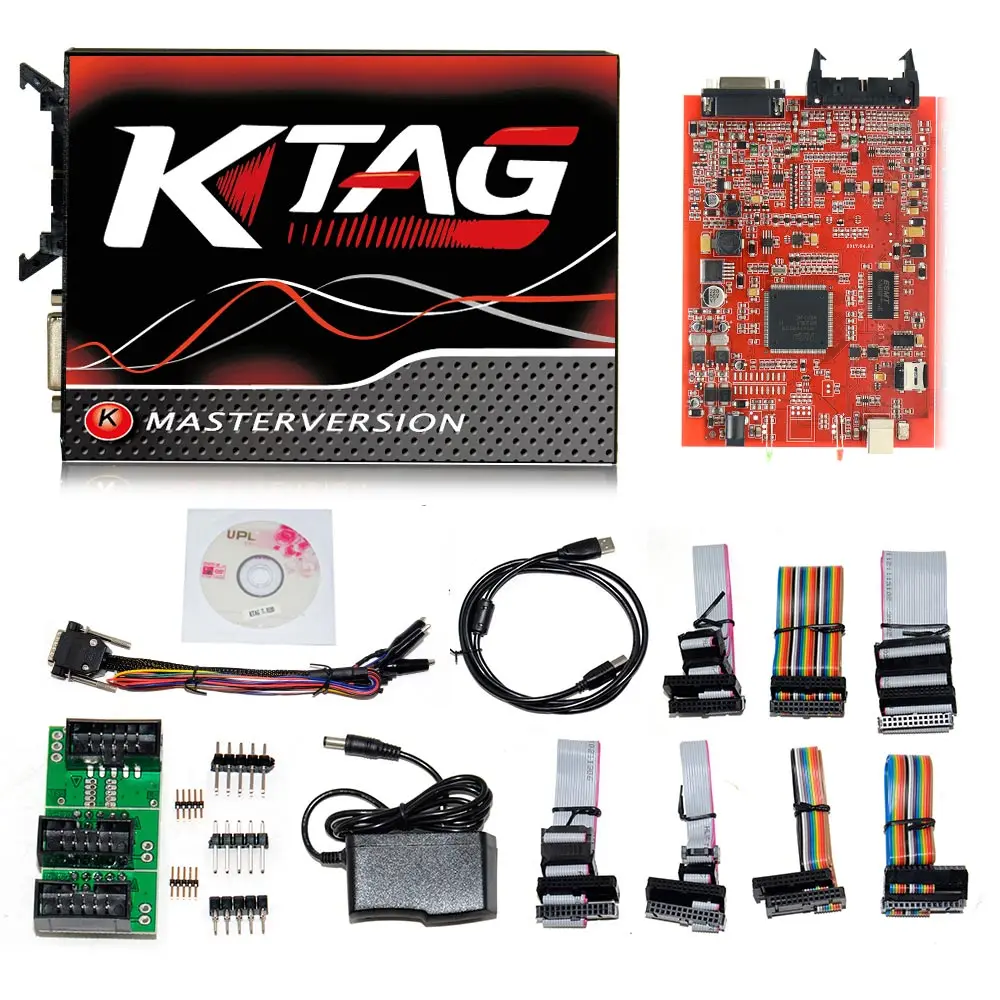 Kess онлайн V2.47 ЕС красный V5.017 OBD2 менеджер Тюнинг Комплект KTAG V7.020 4 светодиодный Kess V2 5,017 программатор BDM K-TAG 7,020 программатор системного блока управления