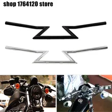 7/" 22 мм 1" 25 мм Универсальный мотоцикл Drag Z-Bar руль черный/хром для Harley для Honda Для Suzuki