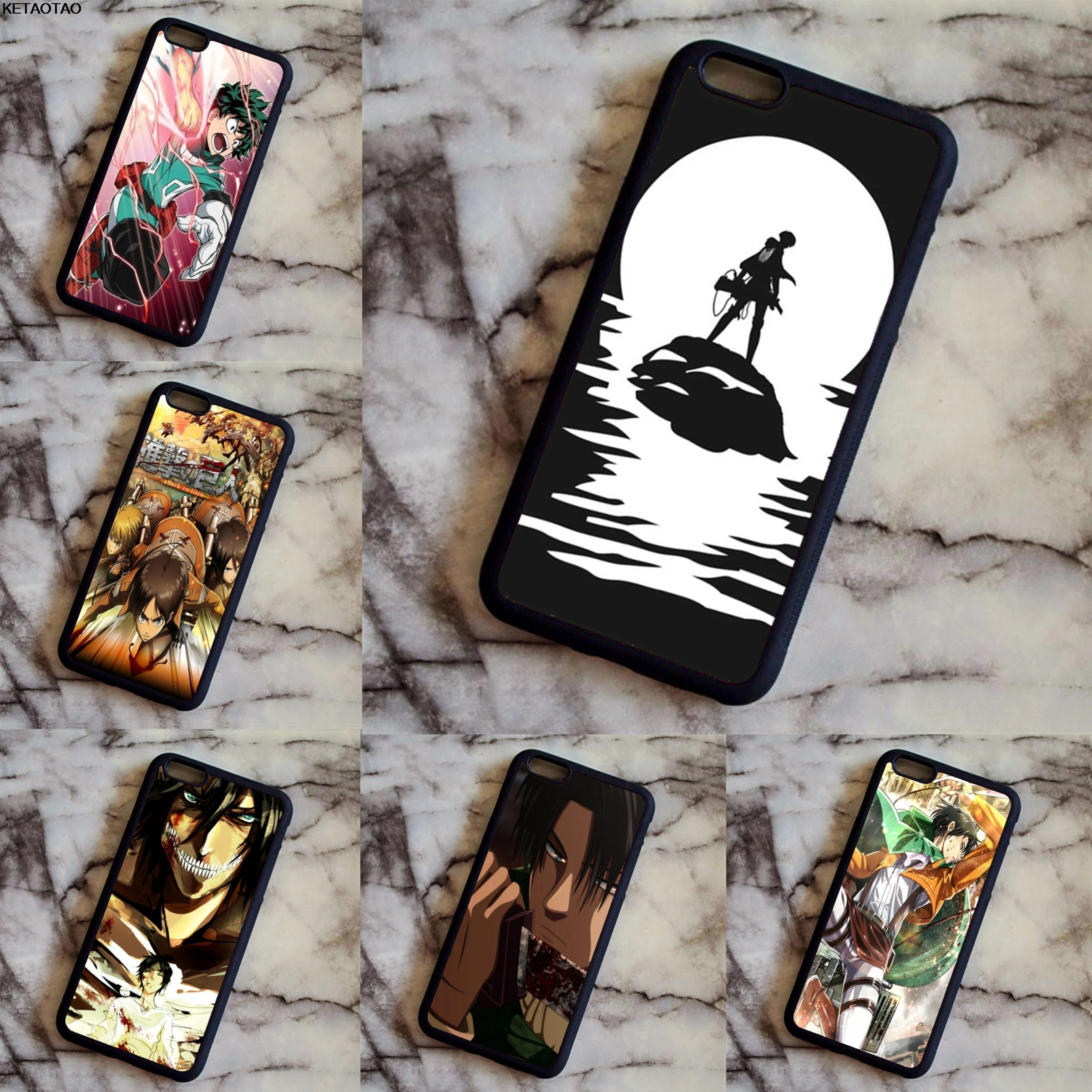 KETAOTAO Attack on Titan Shingeki 21 no Kyojin чехлы для телефонов Samsung S3 4 5 6 7 8 9 NOTE Чехол Мягкий ТПУ