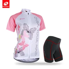 NUCKILY, летний женский костюм для велоспорта, удобный топ с коротким рукавом и шорты, NJ526NS359