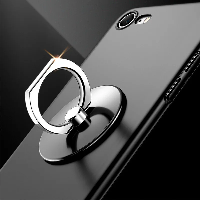 Universal 360 Degree Finger Ring Mobile Phone Grip Stand Holder For iPhone Samsung Huawei Phone Mount Stand Round
