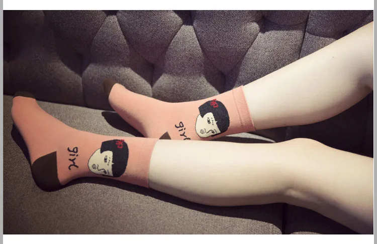 [COCOTEKK] Новые летние модные женские хлопковые недорогие носки из новой серии с фруктами авокадо Kawaii Детские Носки с рисунком лица