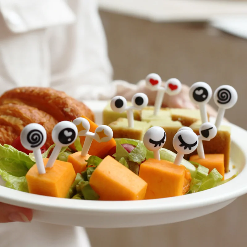 QuickDone прекрасный легко подписать мини вилка для фруктов с персонажем из