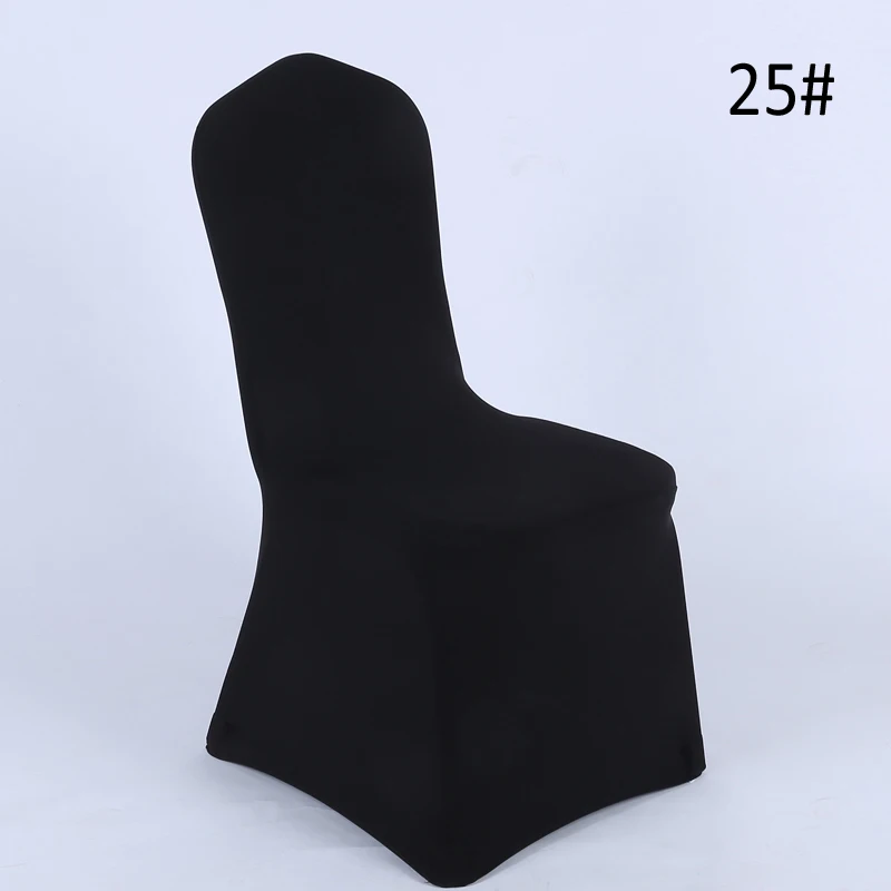 20pcs/lot Universal Outdoor Event Chair Cover Lycra Spandex White Chair Covers Spandex Banquet Wedding Decoration Removeable