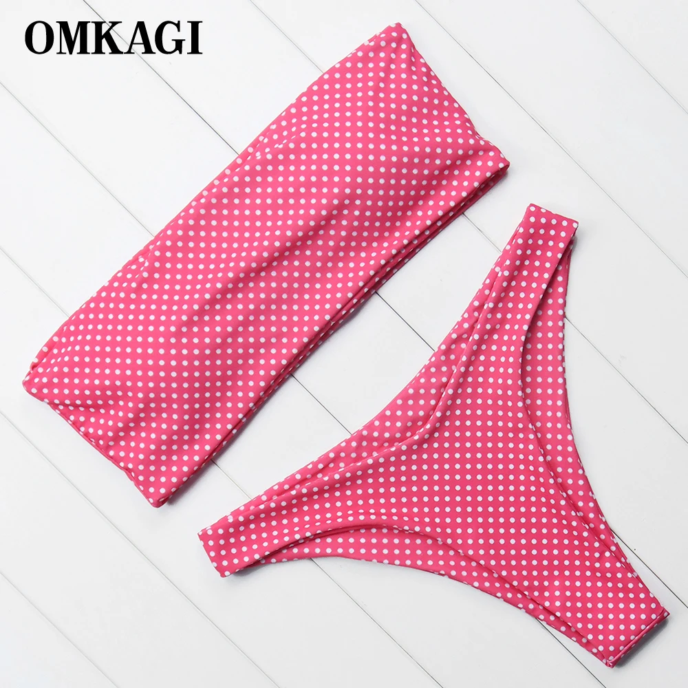 

OMKAGI 2018 New Off Shoulder Bikini Swimsuit Women Swimwear Biquinis Sexy Push Up Bikinis Set Swimming Bathing Suit Beachwear