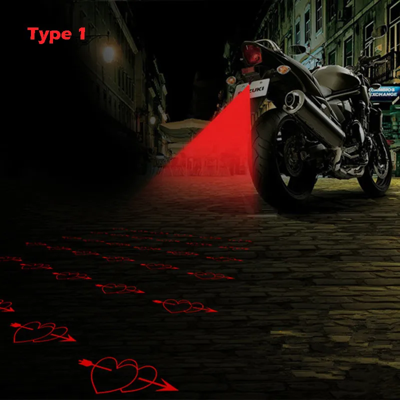 

Laser Tail Warning Waterproof Dustproof Rear Motorcycle Fog Durable Shockproof High Bright Brake Universal Motorbike#225359