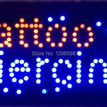 CHENXI Горячая производство 10X19 дюймов полуоткрытый ультра яркий бег тату пирсинг Магазин СВЕТОДИОДНЫЙ знак
