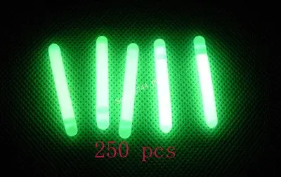 Pesca da Noite Vara do Fulgor da Vara Fluorescente Float 4.5 Milímetros * 37mm 250 Pcs Luz
