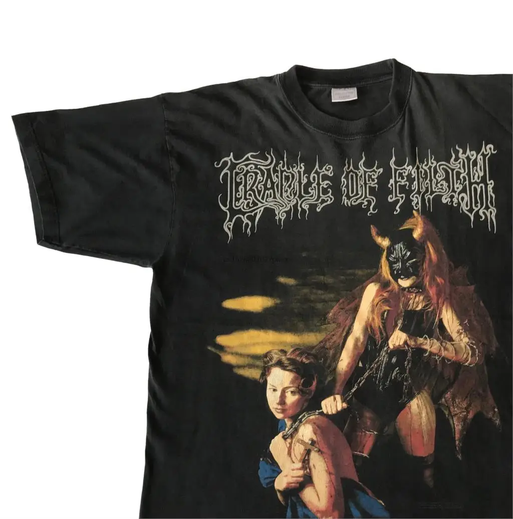 1997 Cradle Of Filth Brittanunciation Мужская футболка|Футболки| | АлиЭкспресс