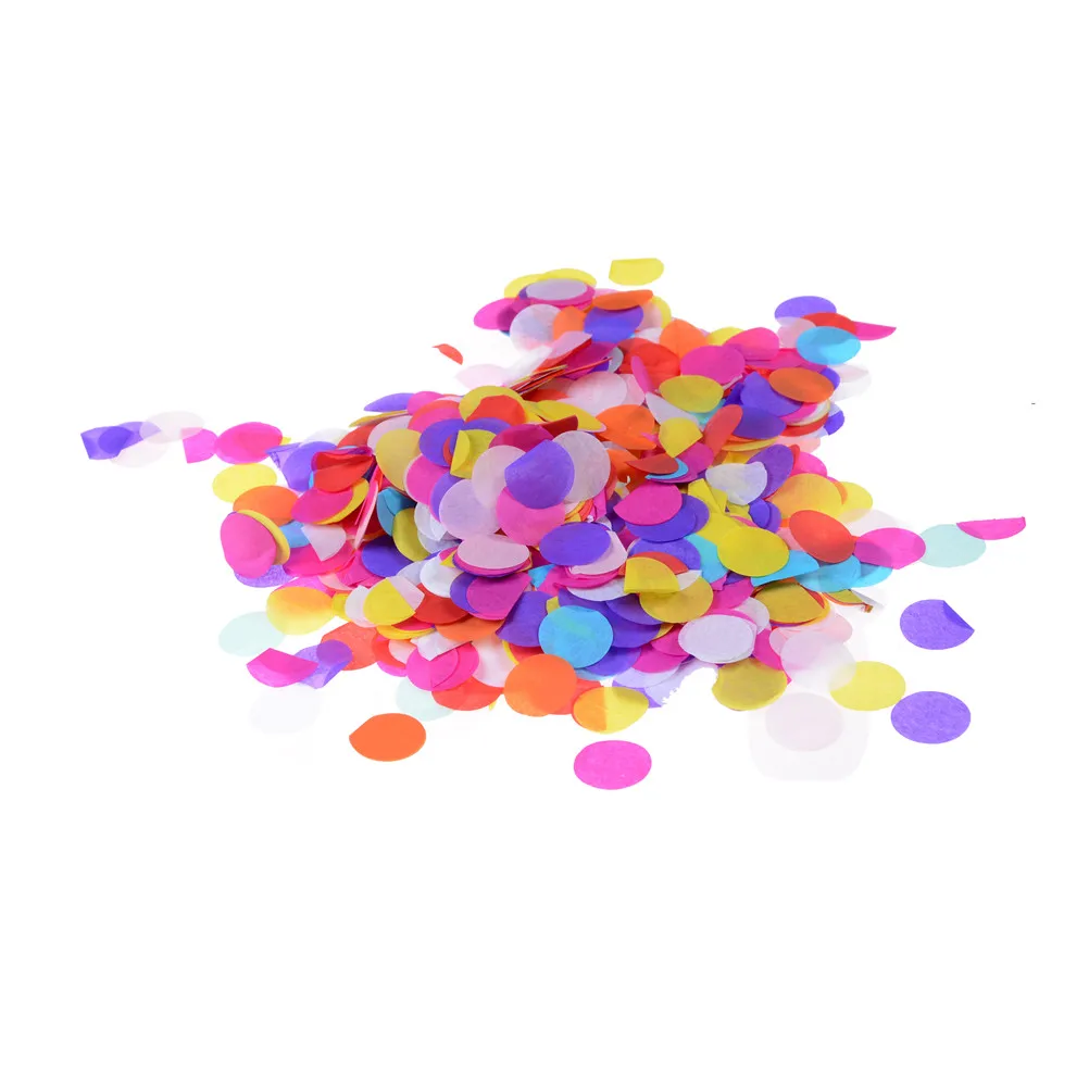 

2.5cm Mixed Color Confetti Round Tissue Paper Confetti Throwing Wedding Party Table Decorations