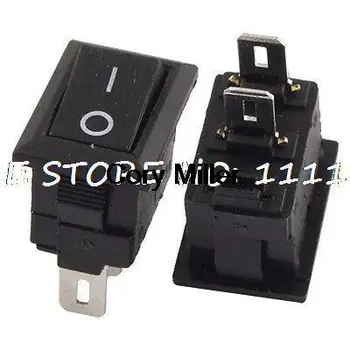 

AC 250V 3A SPST ON-OFF 2 Position Mini Boat Rocker Switch Black Button