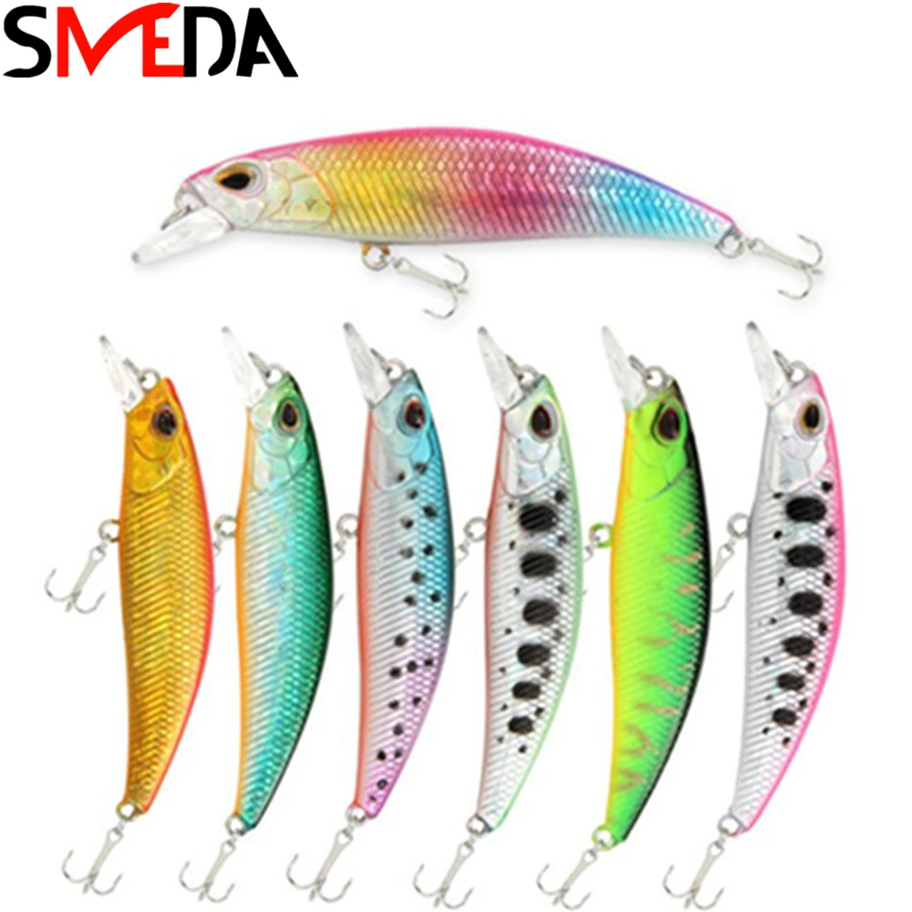 

Fishing Lures Isca Artificial Gear 60mm Minnow Lure Wobblers Fresh Saltwater Trout