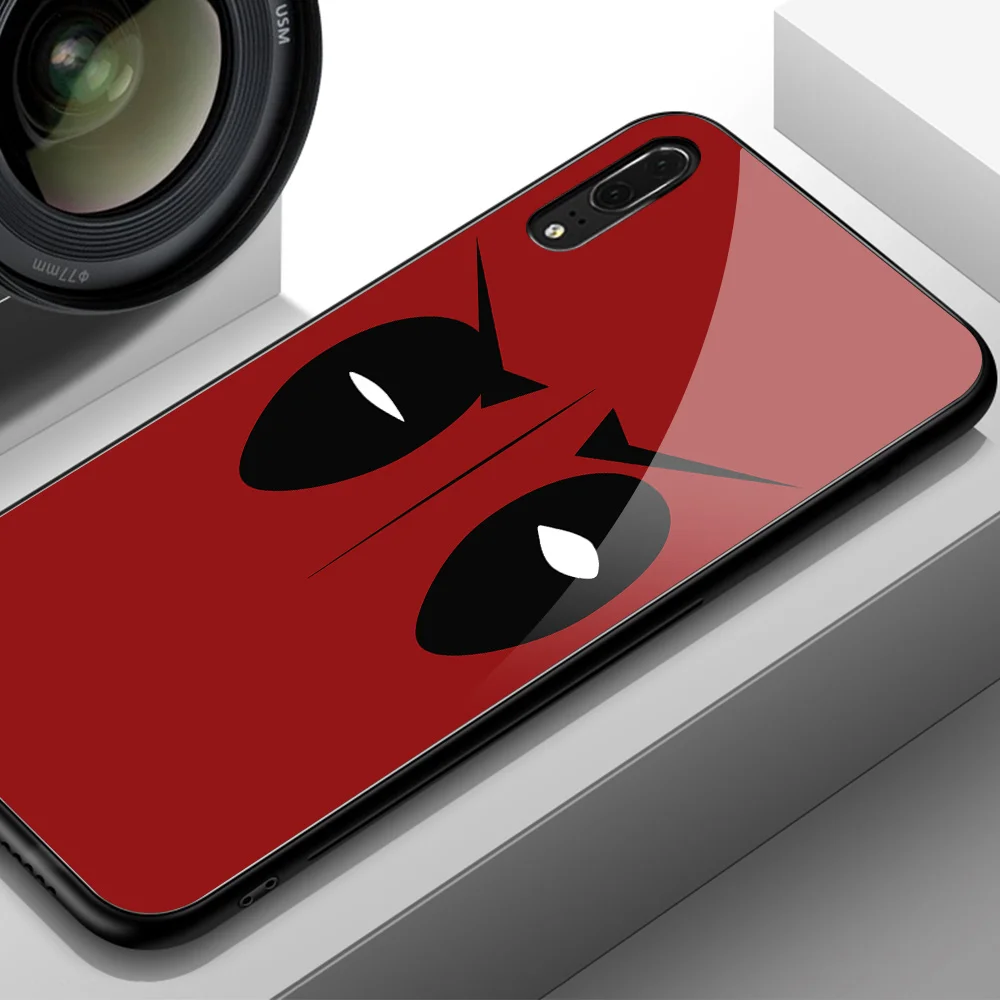 Чехол для huawei P20 Pro, чехол из закаленного стекла Deadpool для huawei P10 Pro, чехол для телефона huawei mate 10 20 lite v9 v10