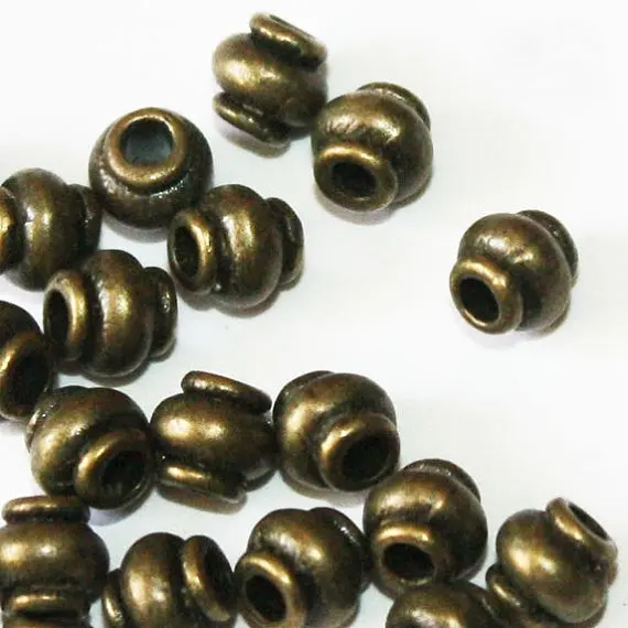 40 pcs Antique Bronze Bead Spacers 5 mm, Lead, Nickel & Cadmium Free