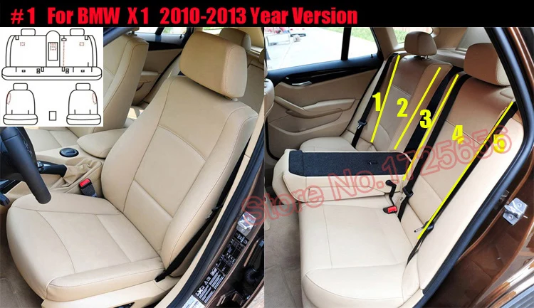 Autodecorun أغطية مقاعد السيارة المصنوعة من الجلد والبولي فينيل كلوريد وإكسسوارات مقاعد Bmw X1 Series Cover Seat Car Seat Carleather Seat Aliexpress