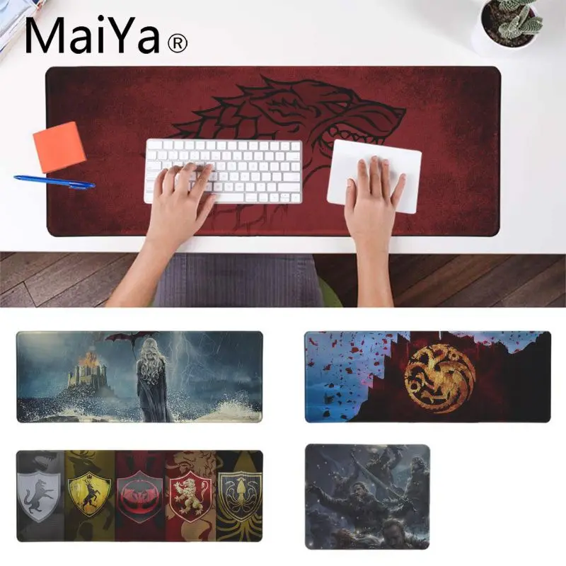 Maiya Your Own Mats Game of Thrones Gaming Player desk laptop Rubber Mouse Mat Free Shipping Large Mouse Pad Keyboards Mat