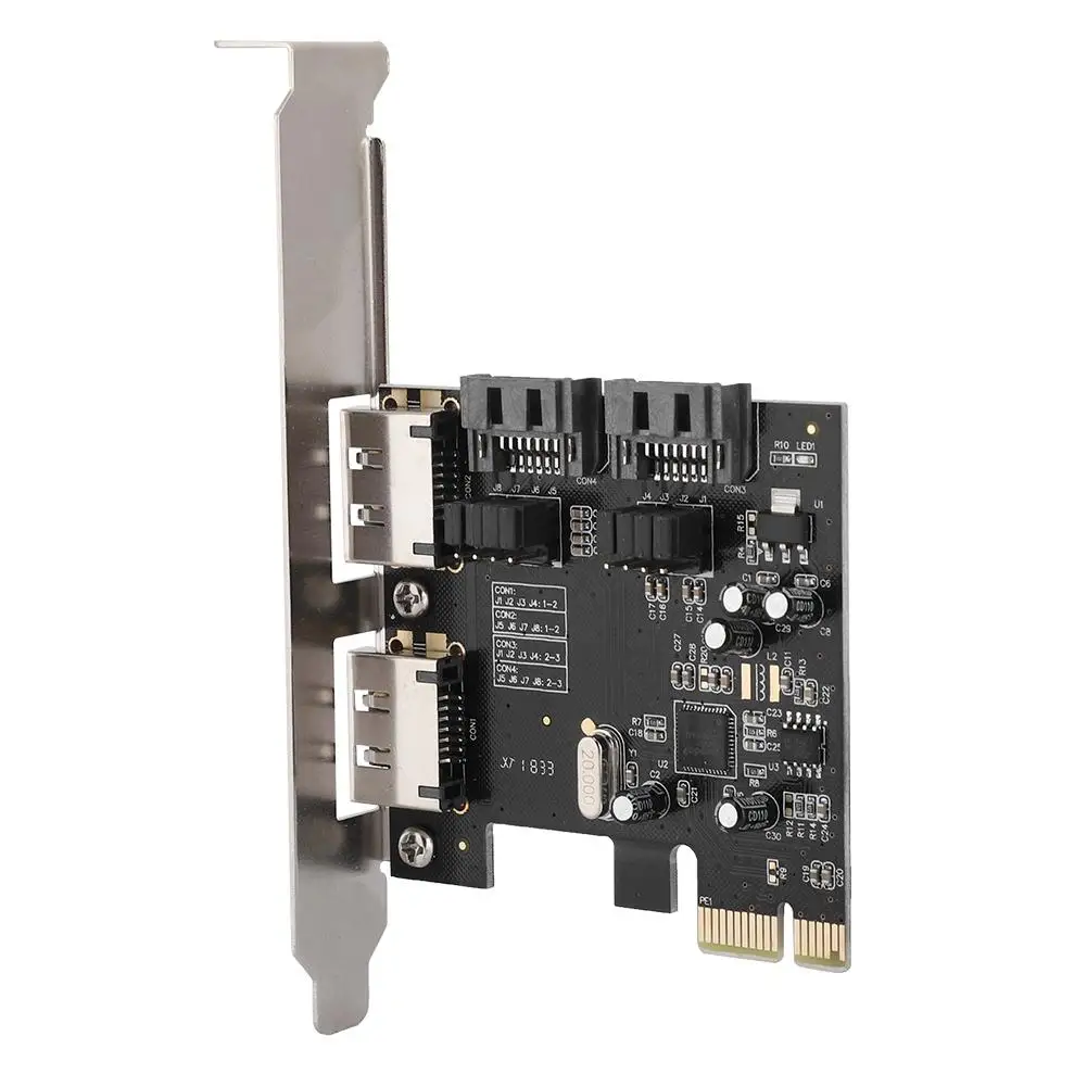 PCI 4-порт Sata/ESATA 3,0 Riser Card ASM1061 SATA 3,0 PCI для Esata/Sata