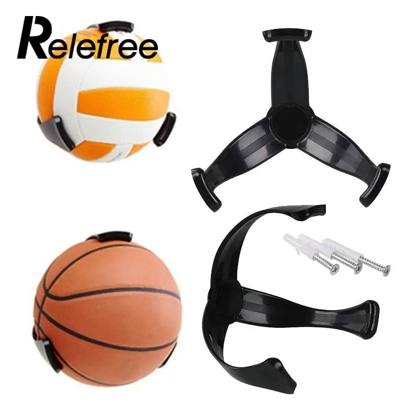 1 قطع Relefree كرة قدم بلاستيكية الكرة مخلب جدار جبل سلة حامل الكرة كرة القدم تخزين رف كرة القدم حامل تخزين حامل