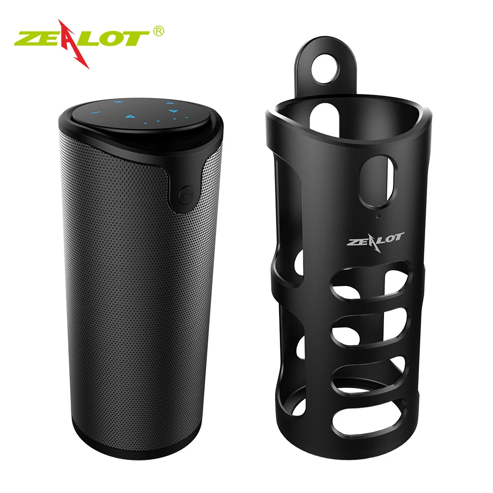 ZEALOT Official S8 Portable Speaker Tough Control Bluetooth Speakers HiFi 3D Stereo Wireless Subwoofer Support TF Card AUX