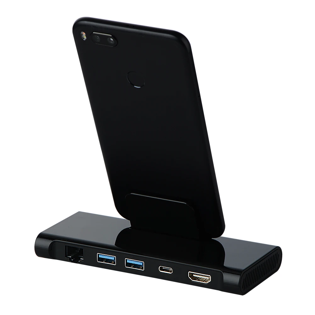 

5 In1 Type-C To Type-C LAN HDMI USB 3.0 Thunderbolt Hi-Speed USB Hub Splitter Hub Adapter For Samsung Galaxy S7 S8 S8 MacBook