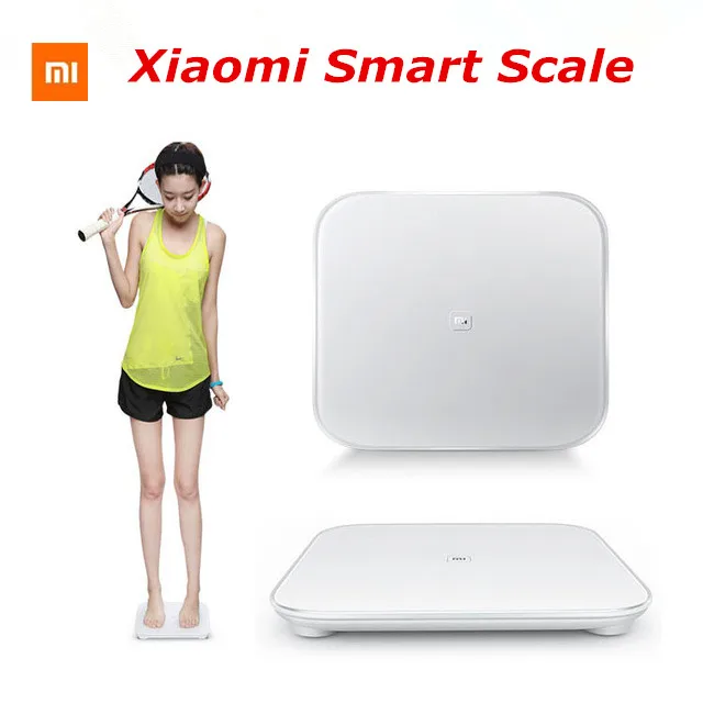 

100% Original Xiaomi Scale Mi Smart Weighing Scale Support Android 4.4 iOS 7.0 Bluetooth4.0 Losing Weight Digital Scale White