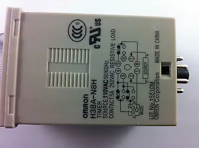 1 комплект база + OMRON Многофункциональное реле таймера времени H3BA N8H 8PIN 2NO 2NC AC220V|timer