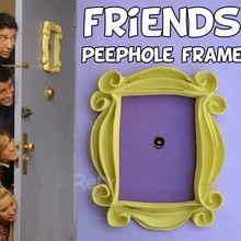 Новые друзья желтый глазок рамка как видно на двери Моники на друзья ТВ шоу