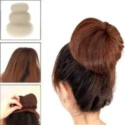 3 шт. губка Для женщин волос Bun Кольцо Donut Shaper чайник 3 размеры бежевый ma12dropship