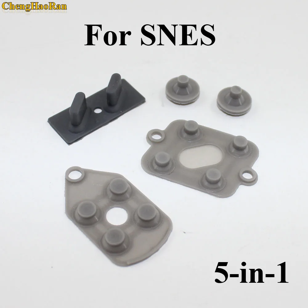 

50-100 sets High Quality For SNES NES Super Replacement Conductive Controller Gamepad Rubber Pads for SFC
