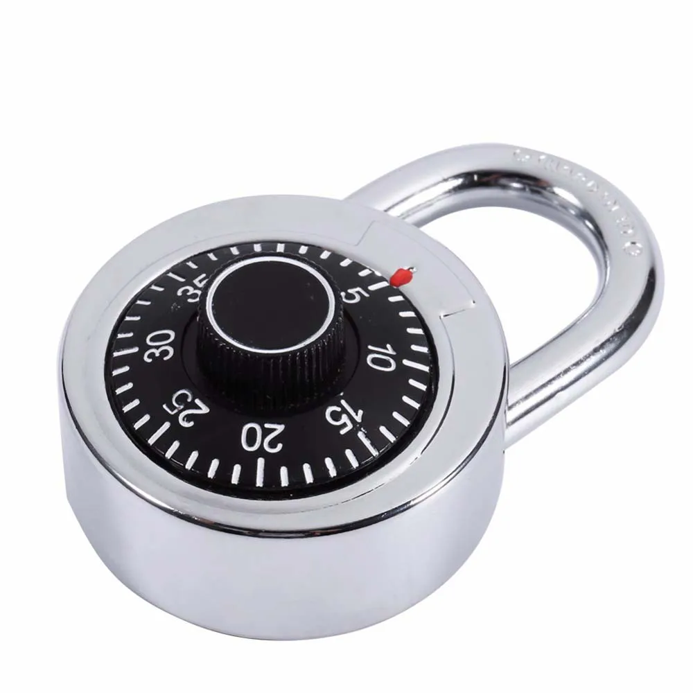 1 pc Rotary Padlock Digit Combination Code Lock Safe Round Dial Number