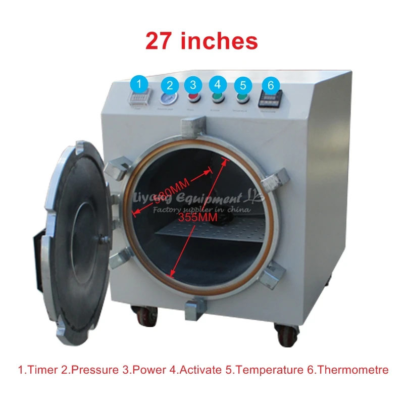  2000W 220V 110V 27 inch LY 969 auto air-lock OCA LCD Air defoam Bubble Remove Machine for Mobile Ph