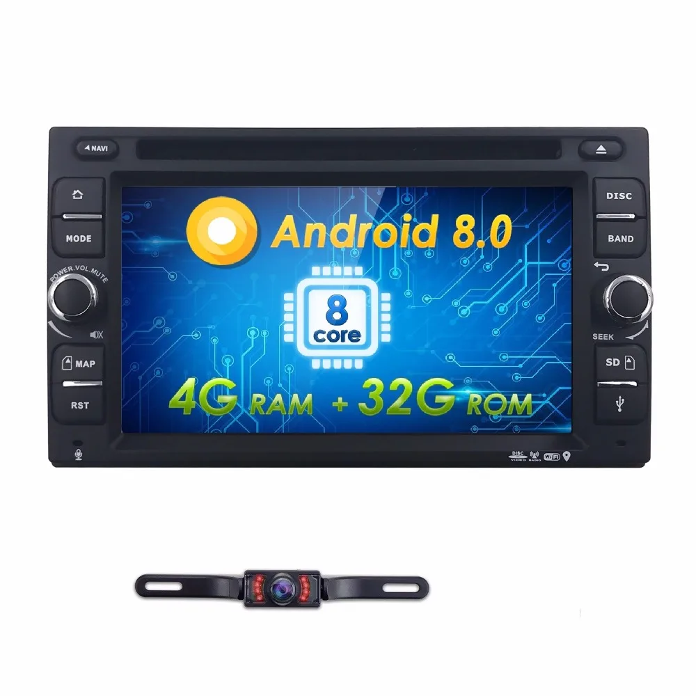 

6.2''Universal 2Din Android8.0 4G+32G Car Dvd Player GPS+4GWIFI+bluetooth+radio+8/OctaCore+Capacitive Touch Screen+car Pc+stereo