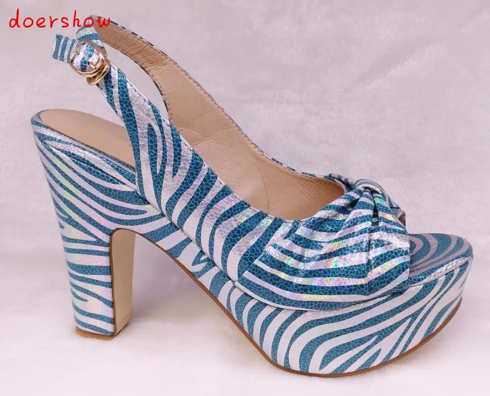 

doershow sky blue Selling Fast Royalblue Italian Shoes Women African Party Shoes Pumps With Stone Wholesale HHY1-19