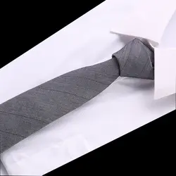 6 см галстук Винтаж хлопок галстук в цветочек Для мужчин Бизнес сплошной цвет Gravatas моды Повседневное галстуки с принтом для Для мужчин