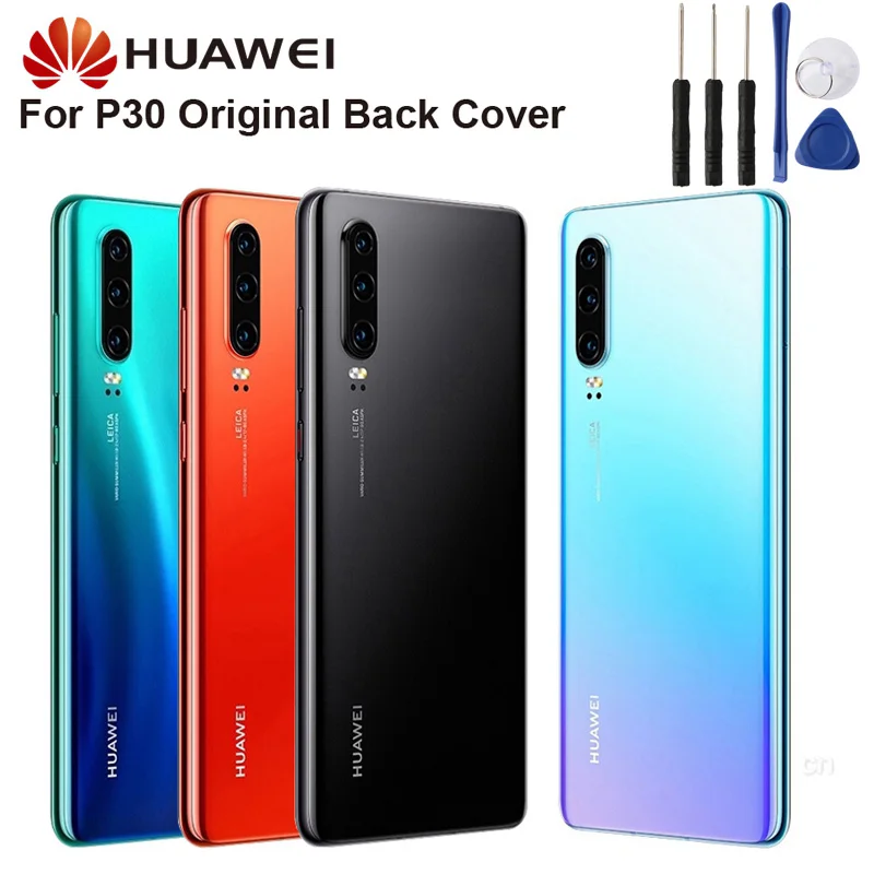 

Original Huawei Battery Glass Back Cover Case For Huawei P30 6.1" Door Rear Housing Protective Back Cover Cases Phone Case