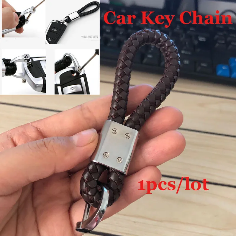 

For BMW VW Audi Mazda and so on Car Woven Rope Bags Pendant Alloy belts Ring Holder Car Key Chain Auto key Chains With Car Keys
