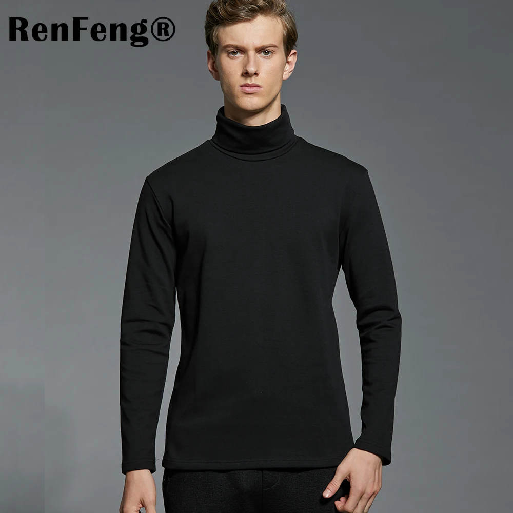 Pullover long sleeve undershirt for men t shirt turtleneck winter warm clothes 2018 mens t shirts fashion underwear Korean style (3)