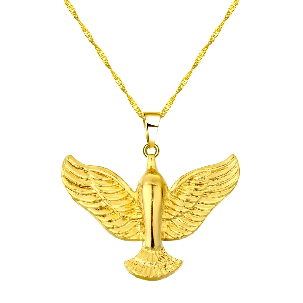 

CHENGXUN Dove Holy Pigeon Peace Allah Necklaces Pendants Women Animals Charm Gold Color Jewelry Cute Accessory Gift