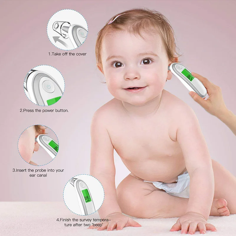 

2018 Hot sale Forehead Ear Medical Baby Thermometer Dual Mode Infrared Thermometer for Baby Infants