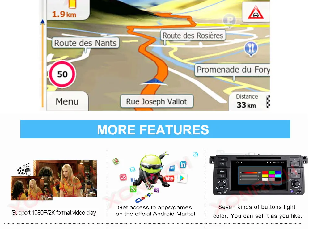 Discount Xonrich 1 Din auto radio Android 9.0 Car DVD Player For BMW E46 M3 318/320/325/330/335 Rover 75 1998-2006 GPS Navigation OBD2 20