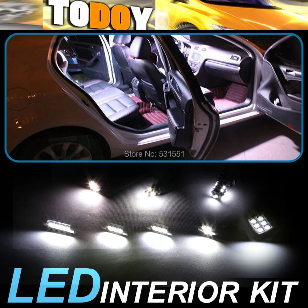 10pcs White LED lights interior package kit for Ranger 1998-2011 Car Styling Light Sourcing Accessories &amp15 | Автомобили и