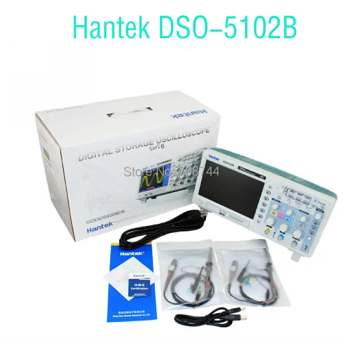 Hantek DSO5102B Цифровой осциллограф 100 МГц 2 канала 1GSa/s, высокое качество осциллограф