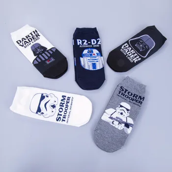 

1pair Star Wars men socks High Quality New Arrival Patterns Cotton Casual Socks Men's Brand Meias Party Novelty Funny Party sock