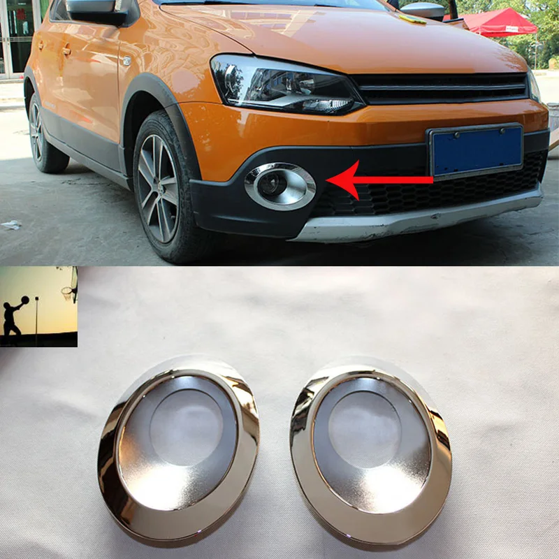 Авто Стайлинг ABS хром передняя задняя противотуманная фара Накладка для VW Volkswagen
