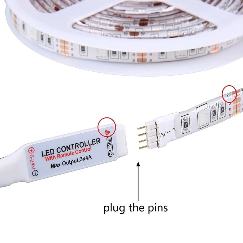 USB 5V 60LED полосы светильник под кабинет неоновый светильник лампы ленты RGB Цвет Водонепроницаемый с регулируемой яркостью гибкая лента с дистанционным управлением Управление